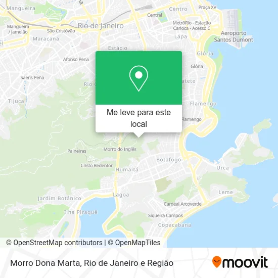 Morro Dona Marta mapa