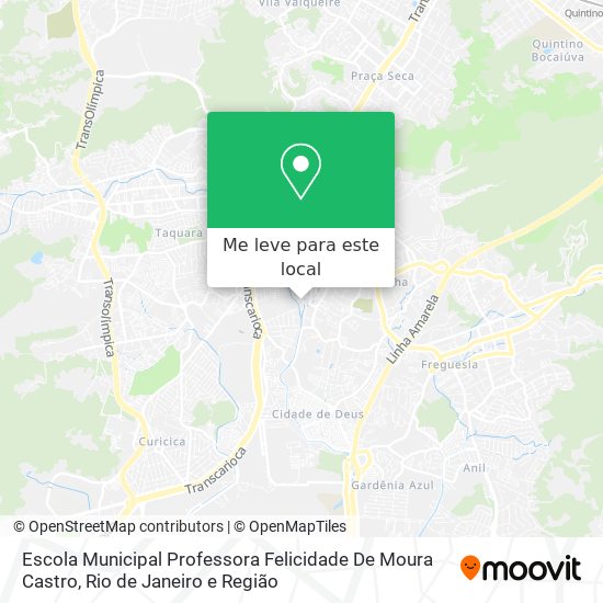 Escola Municipal Professora Felicidade De Moura Castro mapa