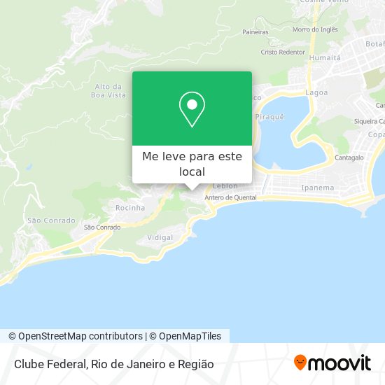 Clube Federal mapa