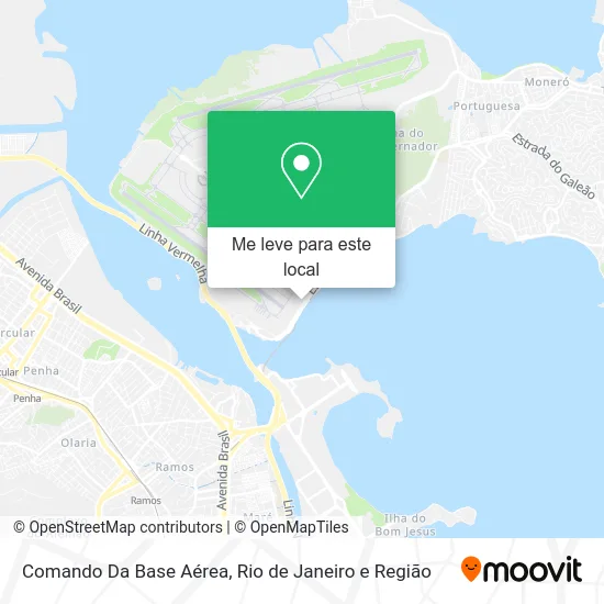 Comando Da Base Aérea mapa