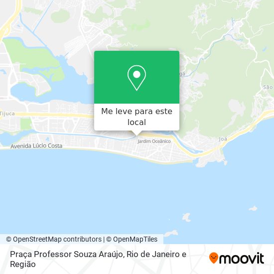 Praça Professor Souza Araújo mapa