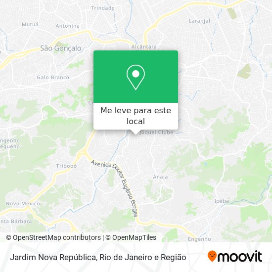 Jardim Nova República mapa