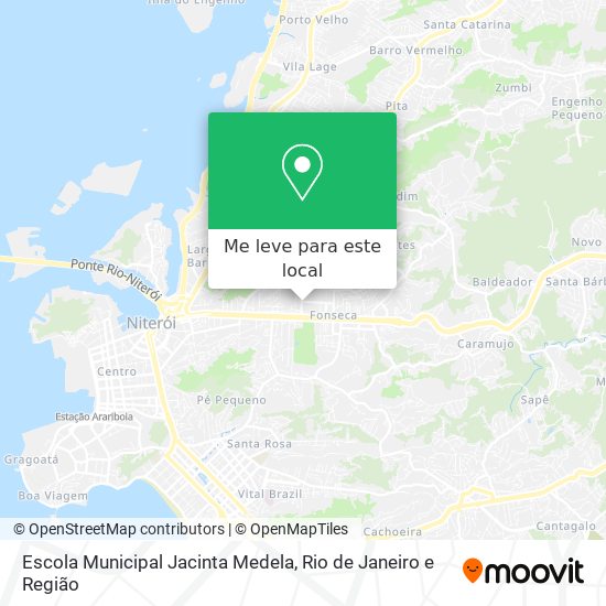Escola Municipal Jacinta Medela mapa