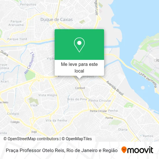 Praça Professor Otelo Reis mapa