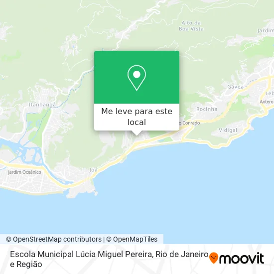 Escola Municipal Lúcia Miguel Pereira mapa