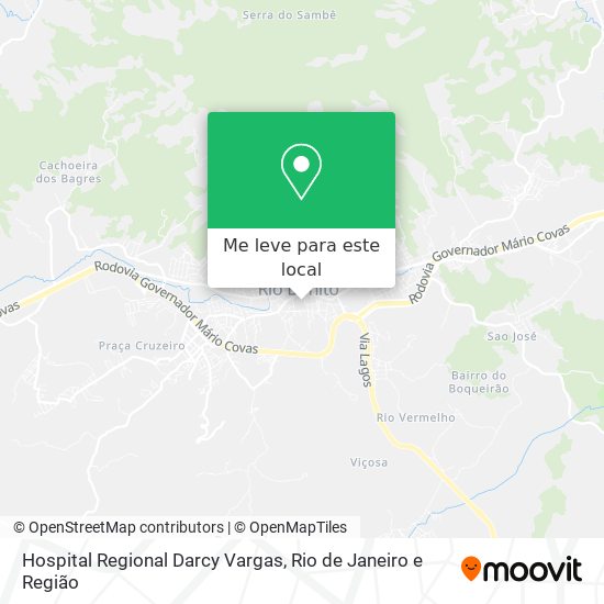 Hospital Regional Darcy Vargas mapa