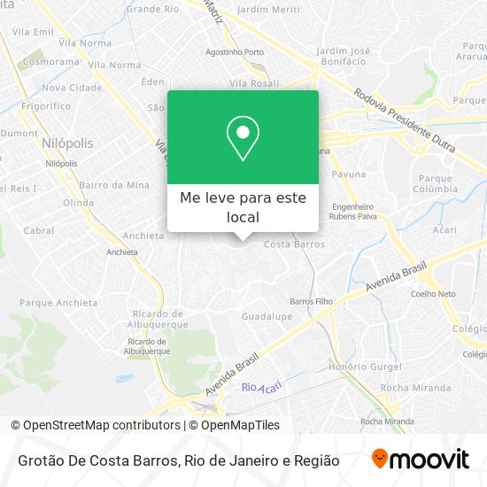 Grotão De Costa Barros mapa
