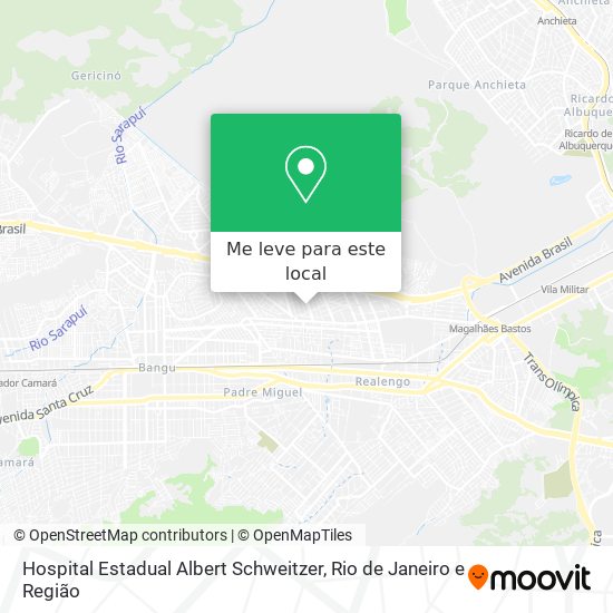 Hospital Estadual Albert Schweitzer mapa