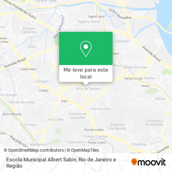 Escola Municipal Albert Sabin mapa