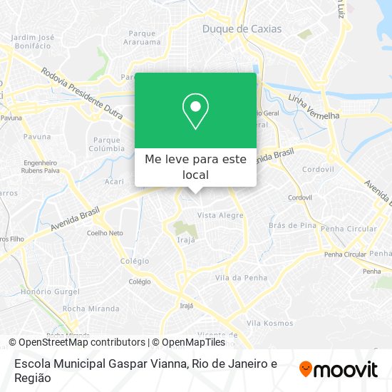 Escola Municipal Gaspar Vianna mapa