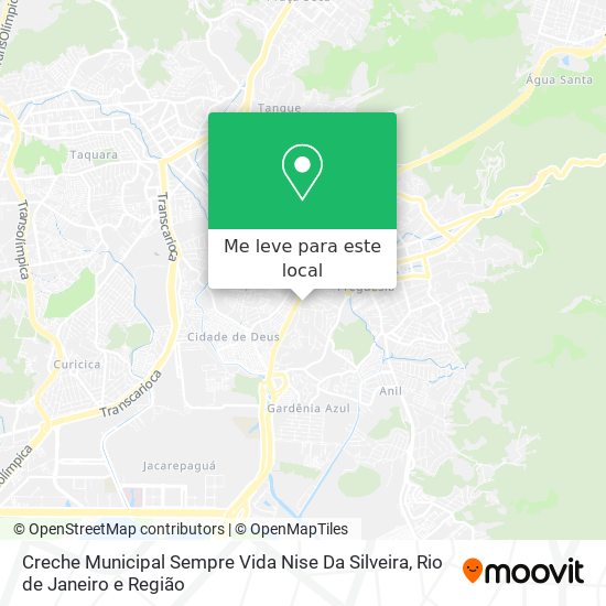 Creche Municipal Sempre Vida Nise Da Silveira mapa