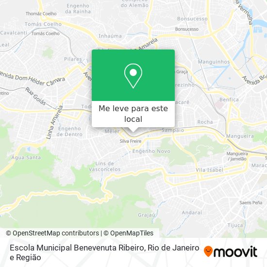 Escola Municipal Benevenuta Ribeiro mapa