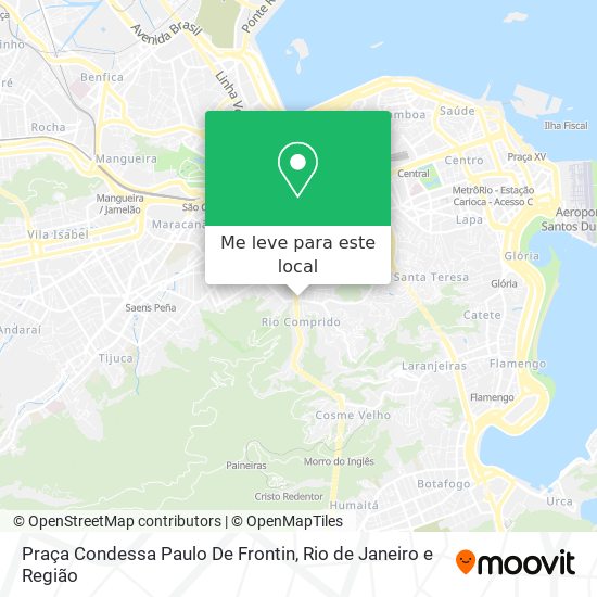 Praça Condessa Paulo De Frontin mapa