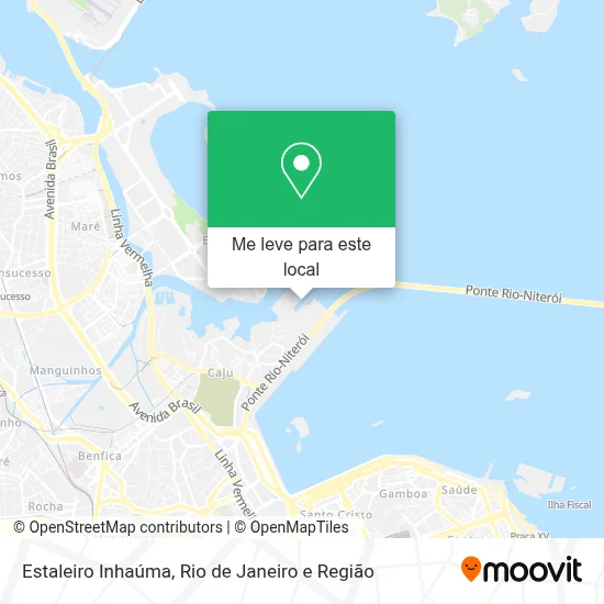 Estaleiro Inhaúma mapa