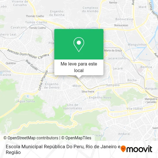 Escola Municipal República Do Peru mapa