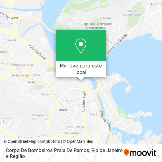 Corpo De Bombeiros Praia De Ramos mapa