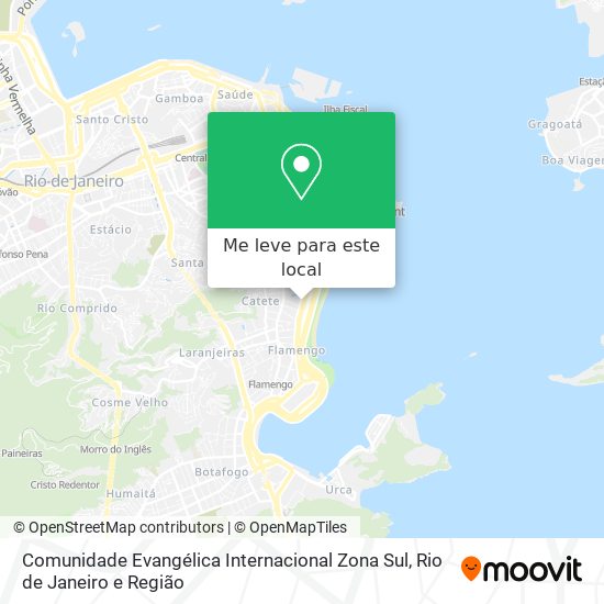 Comunidade Evangélica Internacional Zona Sul mapa