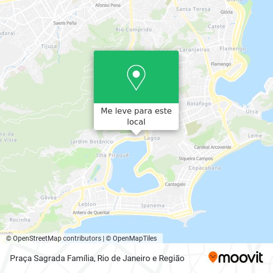 Praça Sagrada Família mapa