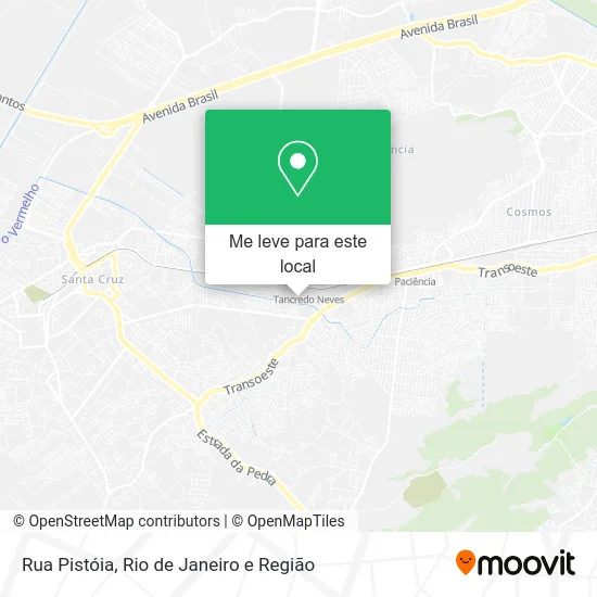 Rua Pistóia mapa