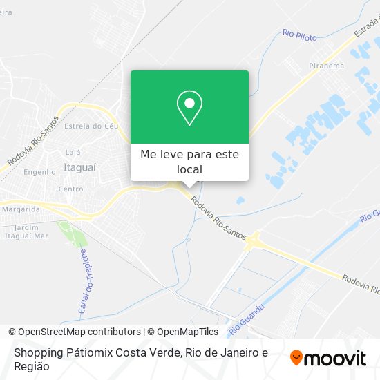 Shopping Pátiomix Costa Verde mapa