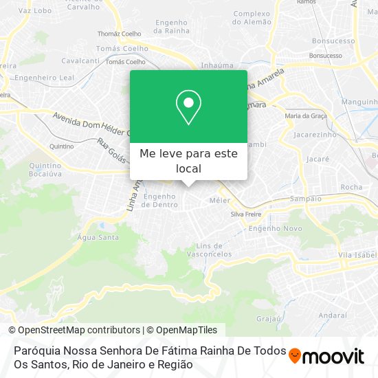 Paróquia Nossa Senhora De Fátima Rainha De Todos Os Santos mapa