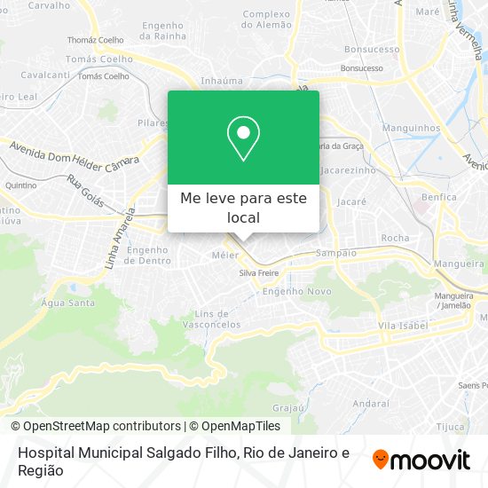 Hospital Municipal Salgado Filho mapa