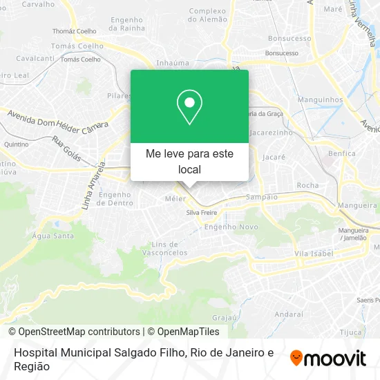 Hospital Municipal Salgado Filho mapa