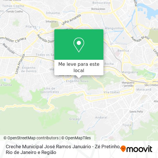 Creche Municipal José Ramos Januário - Zé Pretinho mapa
