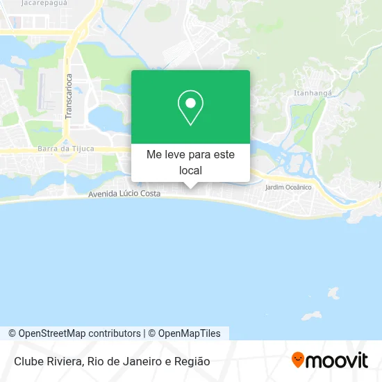 Clube Riviera mapa