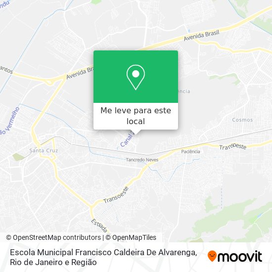 Escola Municipal Francisco Caldeira De Alvarenga mapa