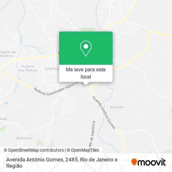 Avenida Antônio Gomes, 2485 mapa
