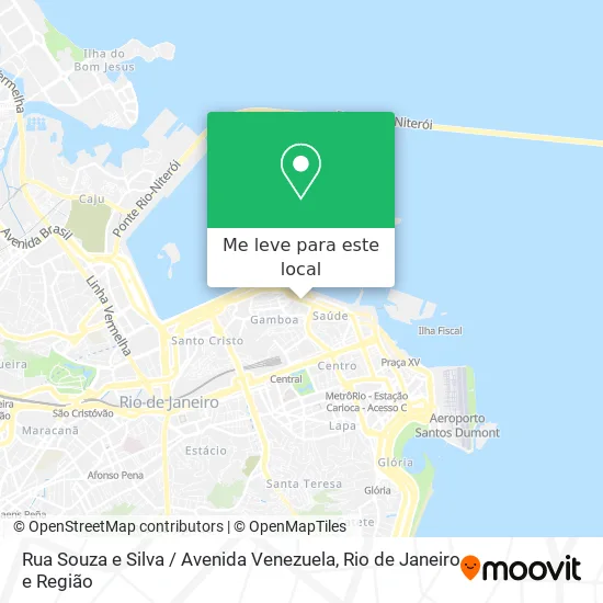 Rua Souza e Silva / Avenida Venezuela mapa