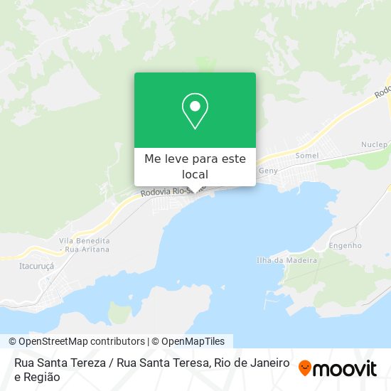 Rua Santa Tereza / Rua Santa Teresa mapa