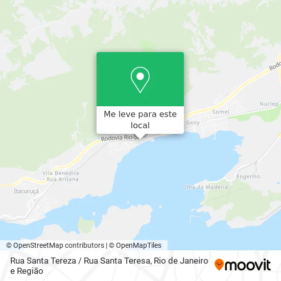 Rua Santa Tereza / Rua Santa Teresa mapa