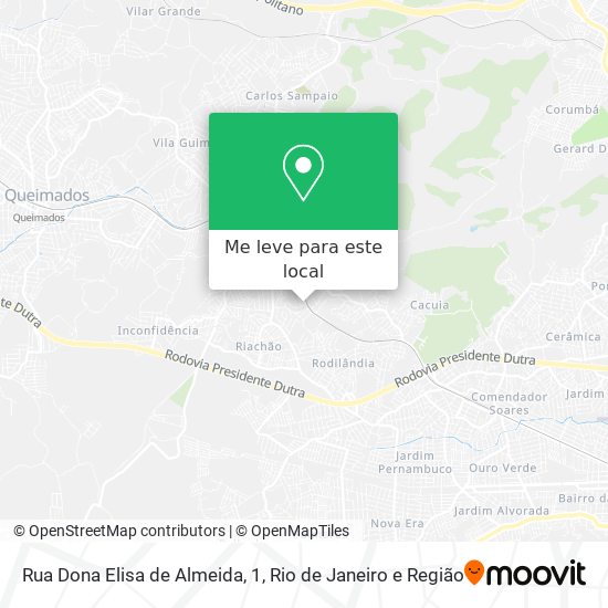 Rua Dona Elisa de Almeida, 1 mapa