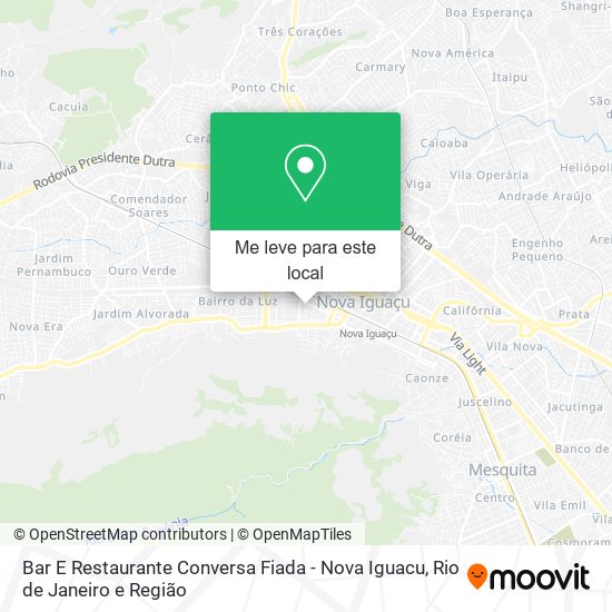 Bar E Restaurante Conversa Fiada - Nova Iguacu mapa