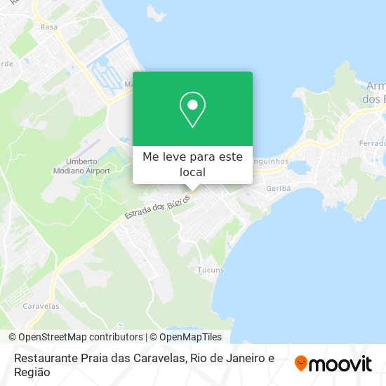 Restaurante Praia das Caravelas mapa