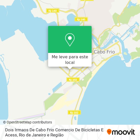 Dois Irmaos De Cabo Frio Comercio De Bicicletas E Acess mapa