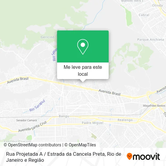 Rua Projetada A / Estrada da Cancela Preta mapa