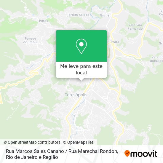 Rua Marcos Sales Canano / Rua Marechal Rondon mapa