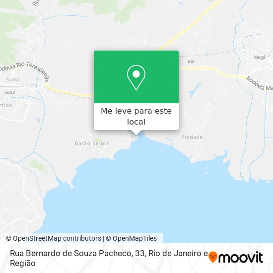 Rua Bernardo de Souza Pacheco, 33 mapa