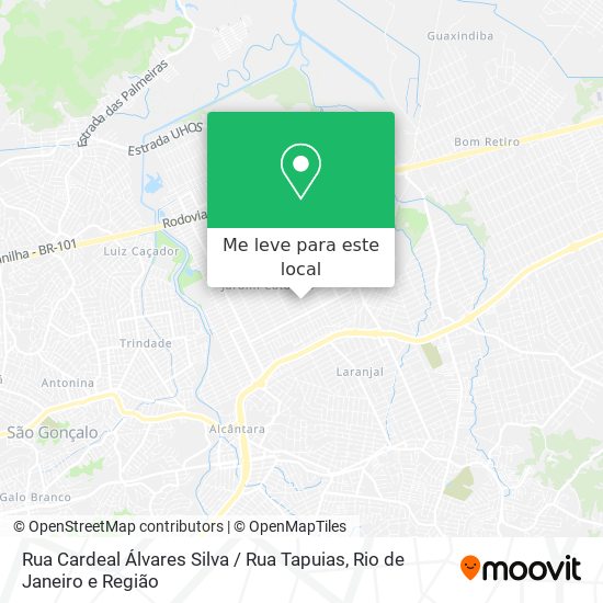 Rua Cardeal Álvares Silva / Rua Tapuias mapa