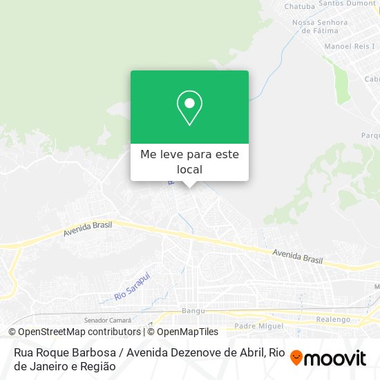 Rua Roque Barbosa / Avenida Dezenove de Abril mapa