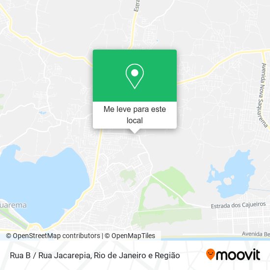 Rua B / Rua Jacarepia mapa