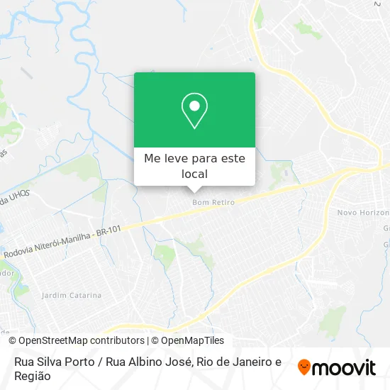 Rua Silva Porto / Rua Albino José mapa