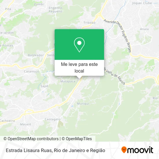 Estrada Lisaura Ruas mapa