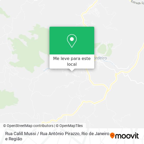 Rua Calill Mussi / Rua Antônio Pirazzo mapa