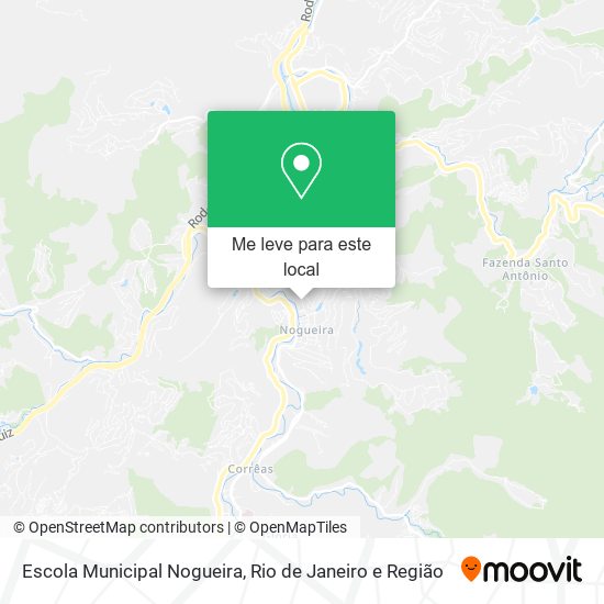 Escola Municipal Nogueira mapa