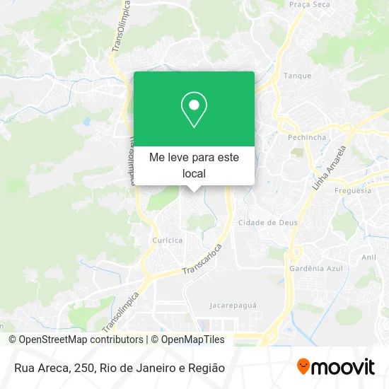 Rua Areca, 250 mapa
