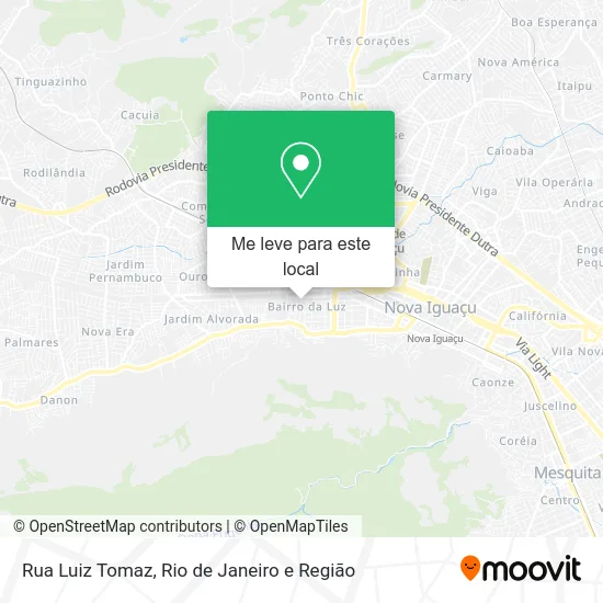 Rua Luiz Tomaz mapa